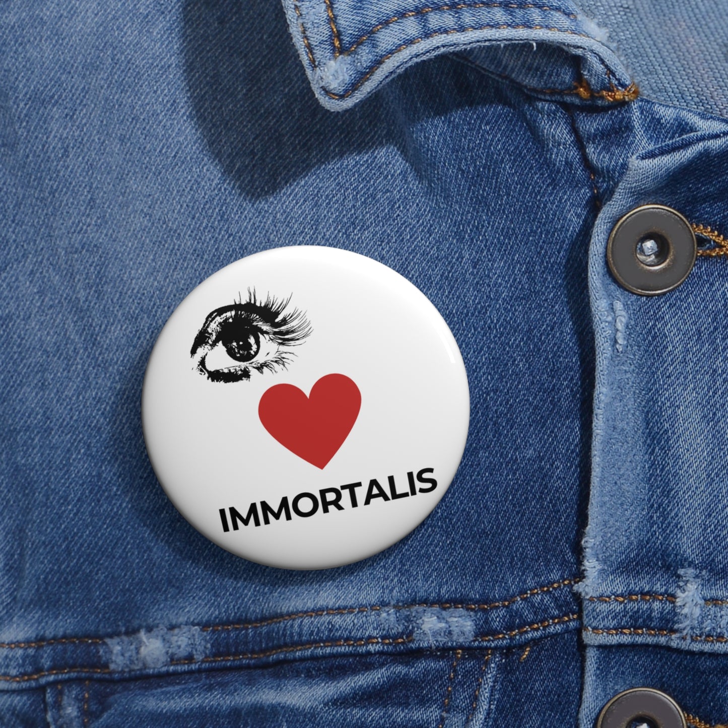 Eye Love Immortalis Pin Buttons