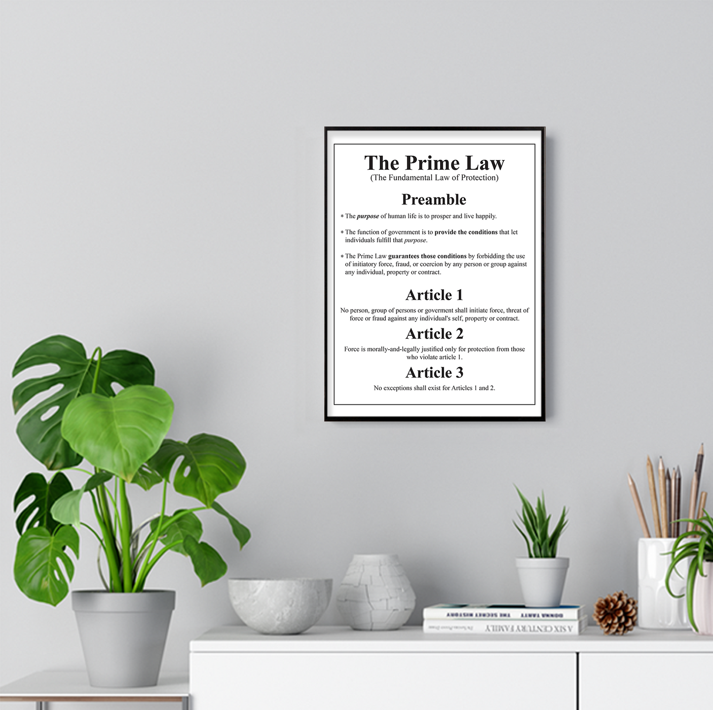 The Prime Law - Framed