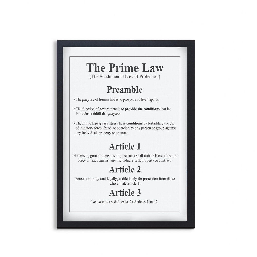 The Prime Law - Framed