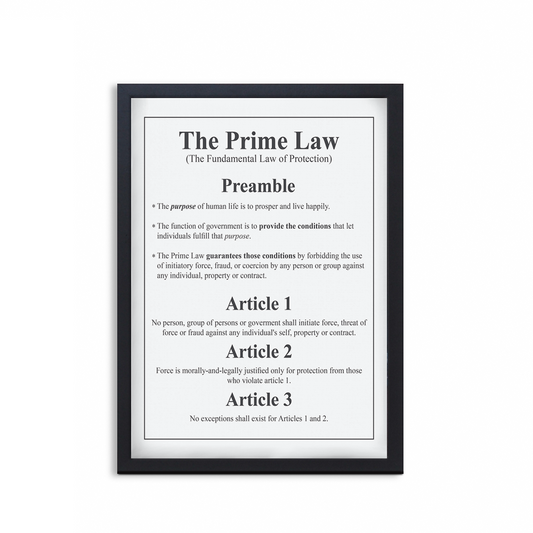 The Prime Law - Framed